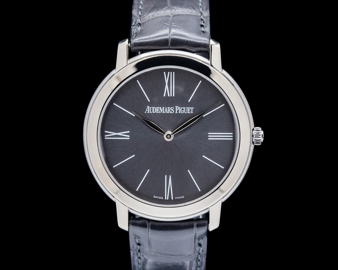 Audemars Piguet 15093BC Jules Audemars Extra-Thin 18K White Gold Gray Dial