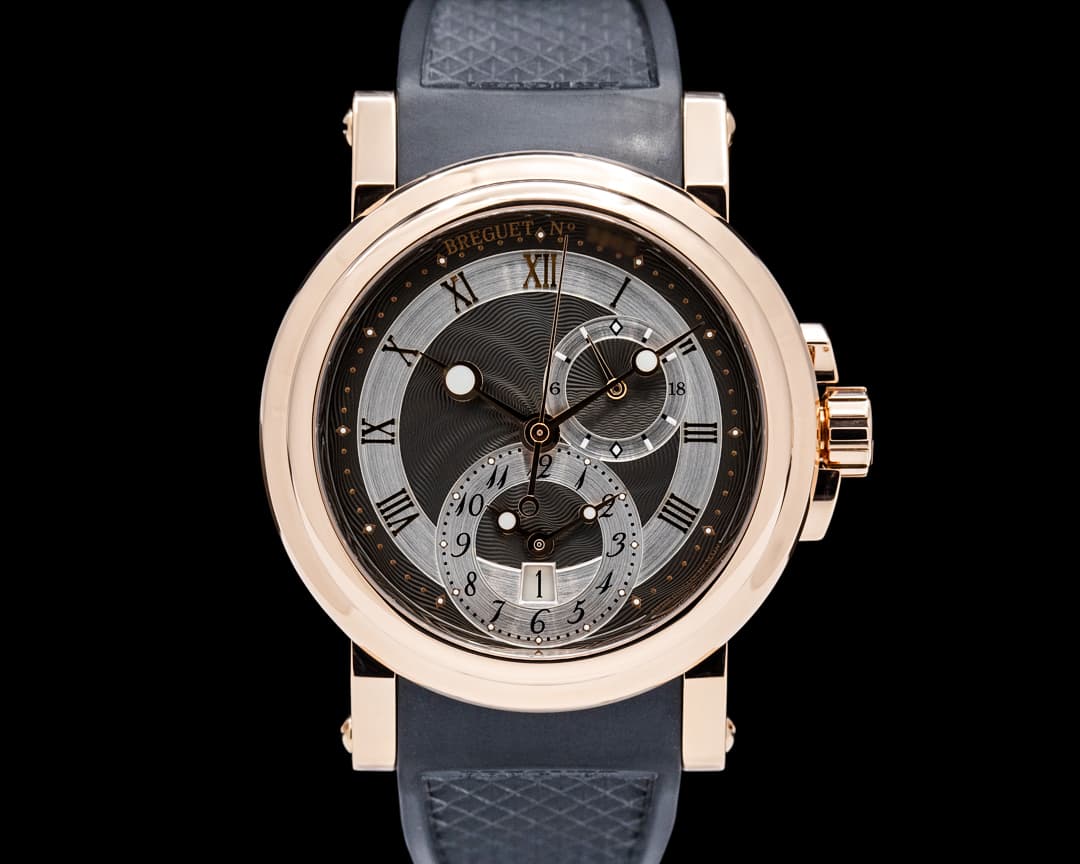 Breguet Marine GMT 18K Rose Gold Gray Dial