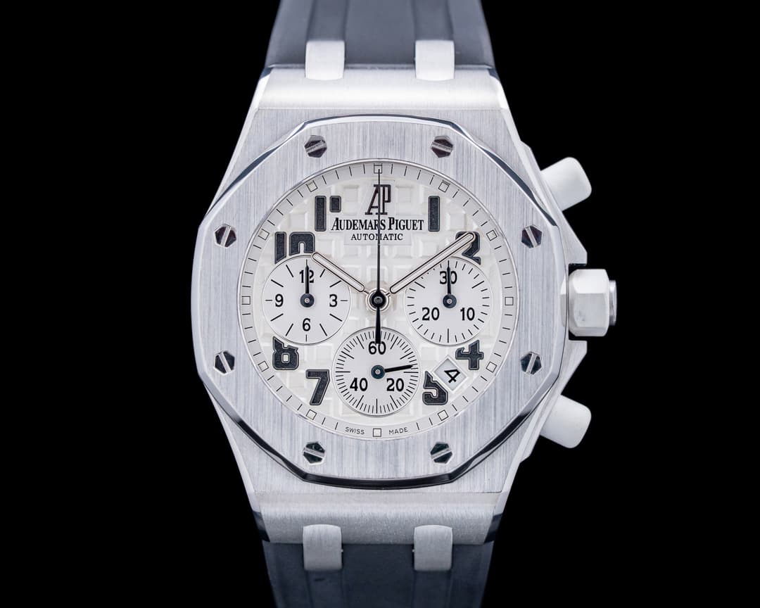 Audemars Piguet 26283ST Royal Oak Offshore Lady Chronograph SS Silver Dial