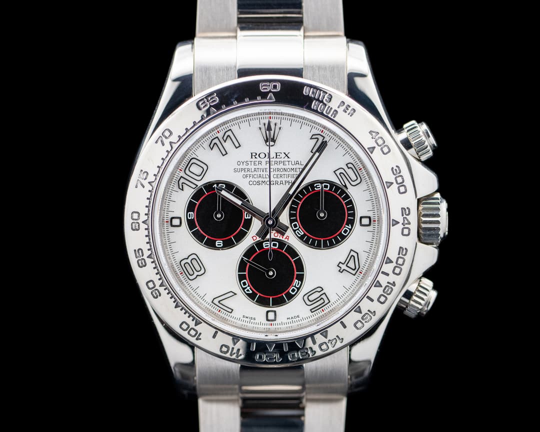 Rolex 116509 Daytona 18K White Gold Silver Racing Dial Circa. 2005