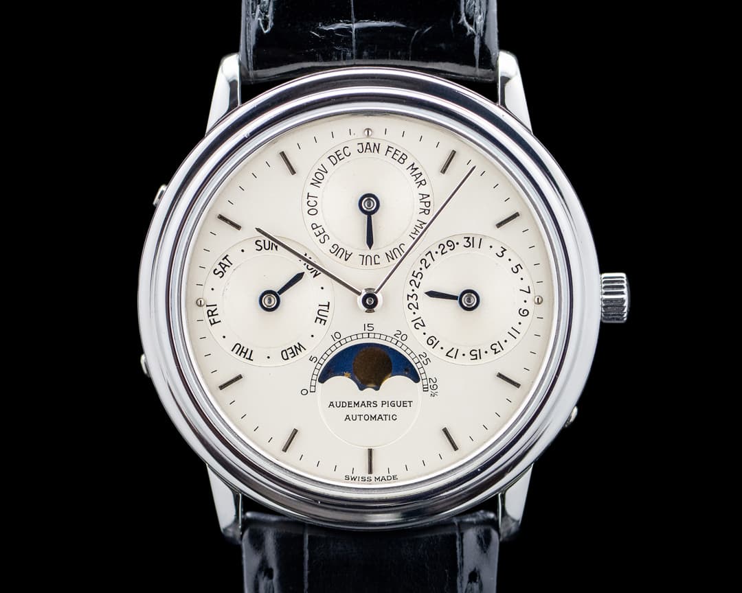Audemars Piguet Vintage 25548PT Quantieme Perpetuel Platinum Silver Dial