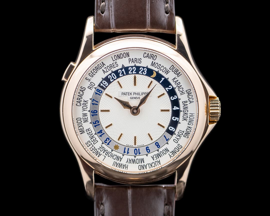 Patek Philippe 5110R World Time 18K Rose Gold Silver Dial