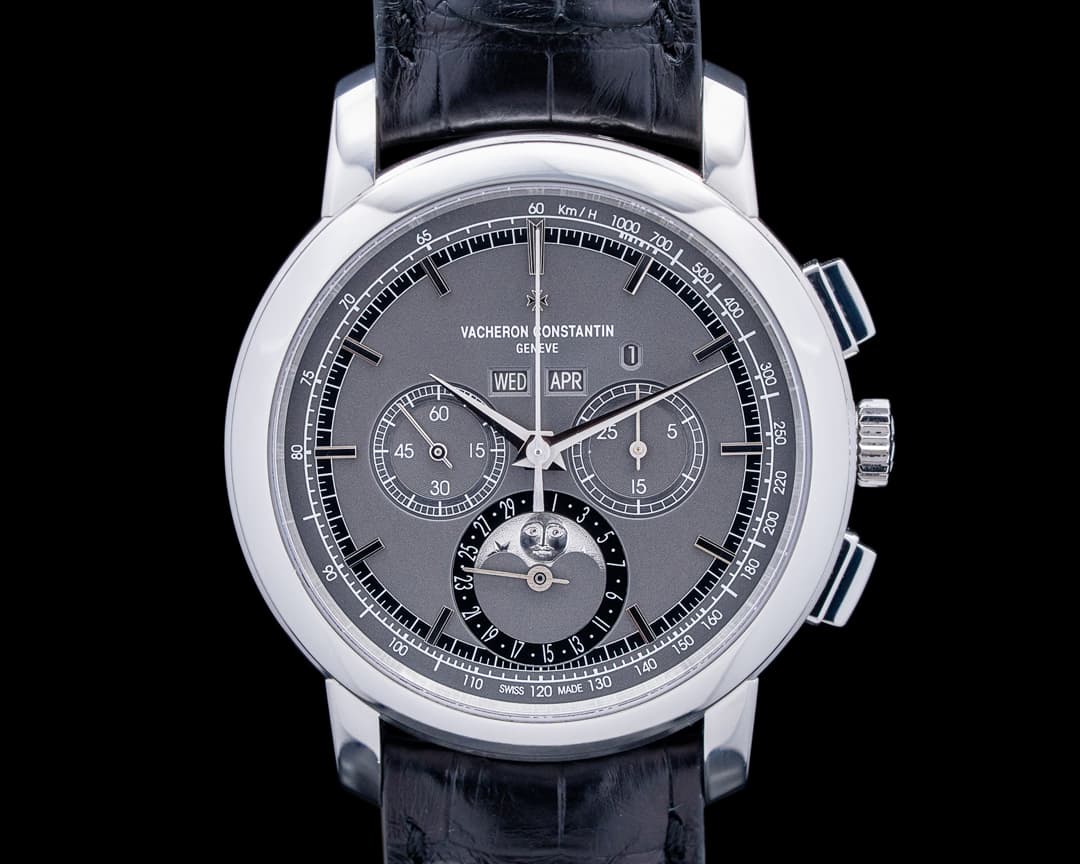 Vacheron Constantin Traditionnelle Perpetual Calendar Chronograph Platinum Gray Dial