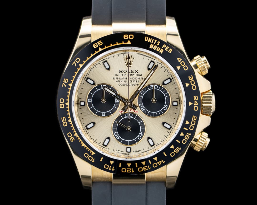 Rolex 116518LN Daytona "Pikachu" 18K Yellow Gold Champagne Dial