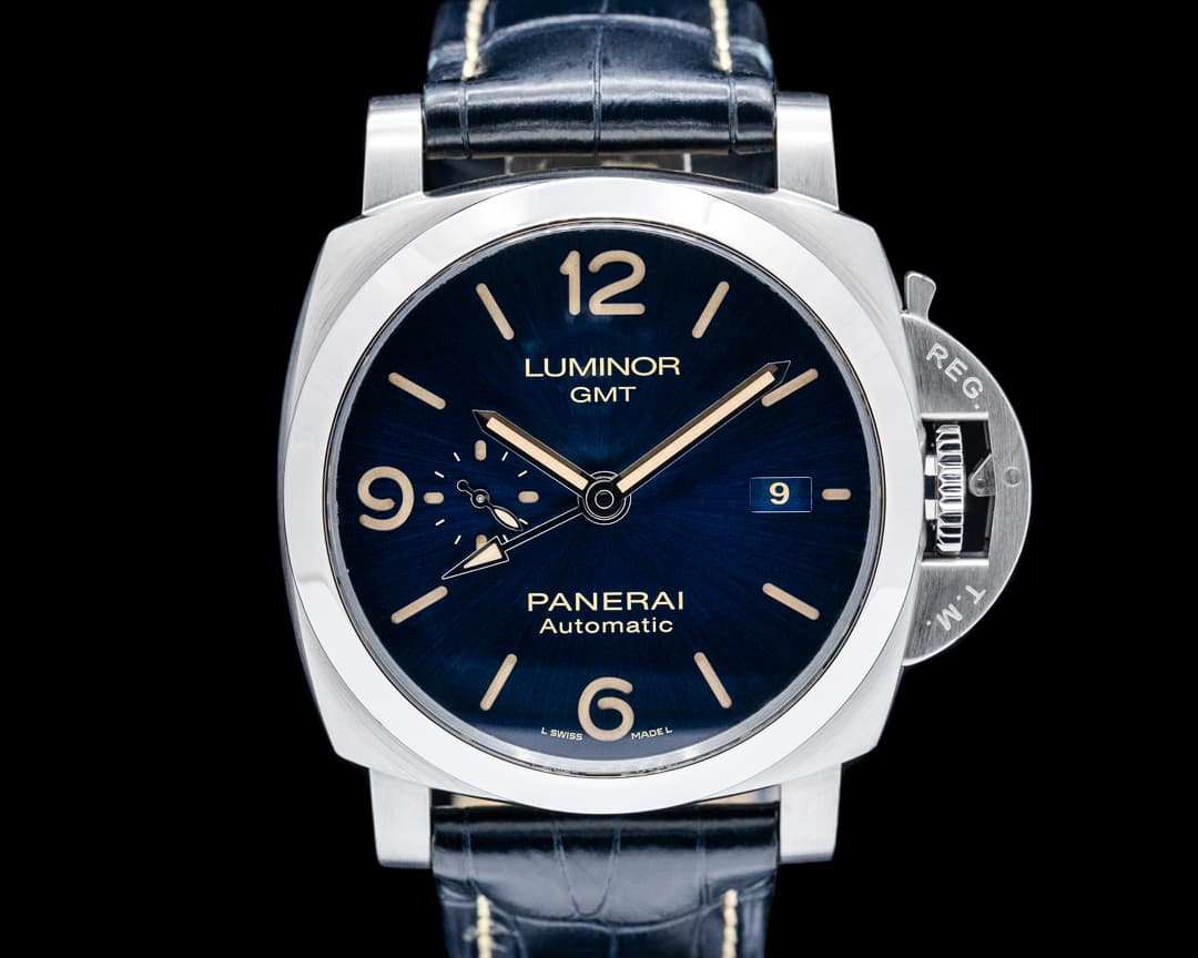 Panerai PAM01033 Luminor GMT SS Blue Dial