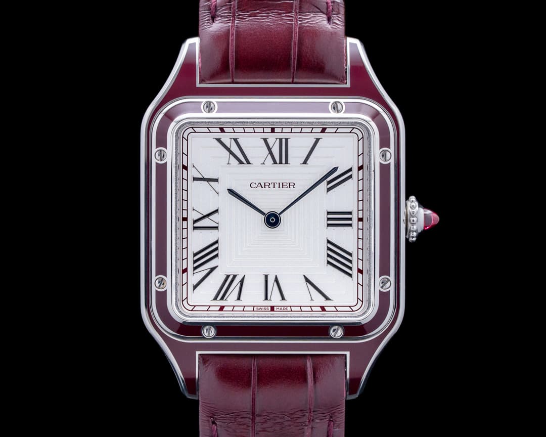 Cartier WGSA0053 Santos-Dumont Platinum Silver Dial LIMITED