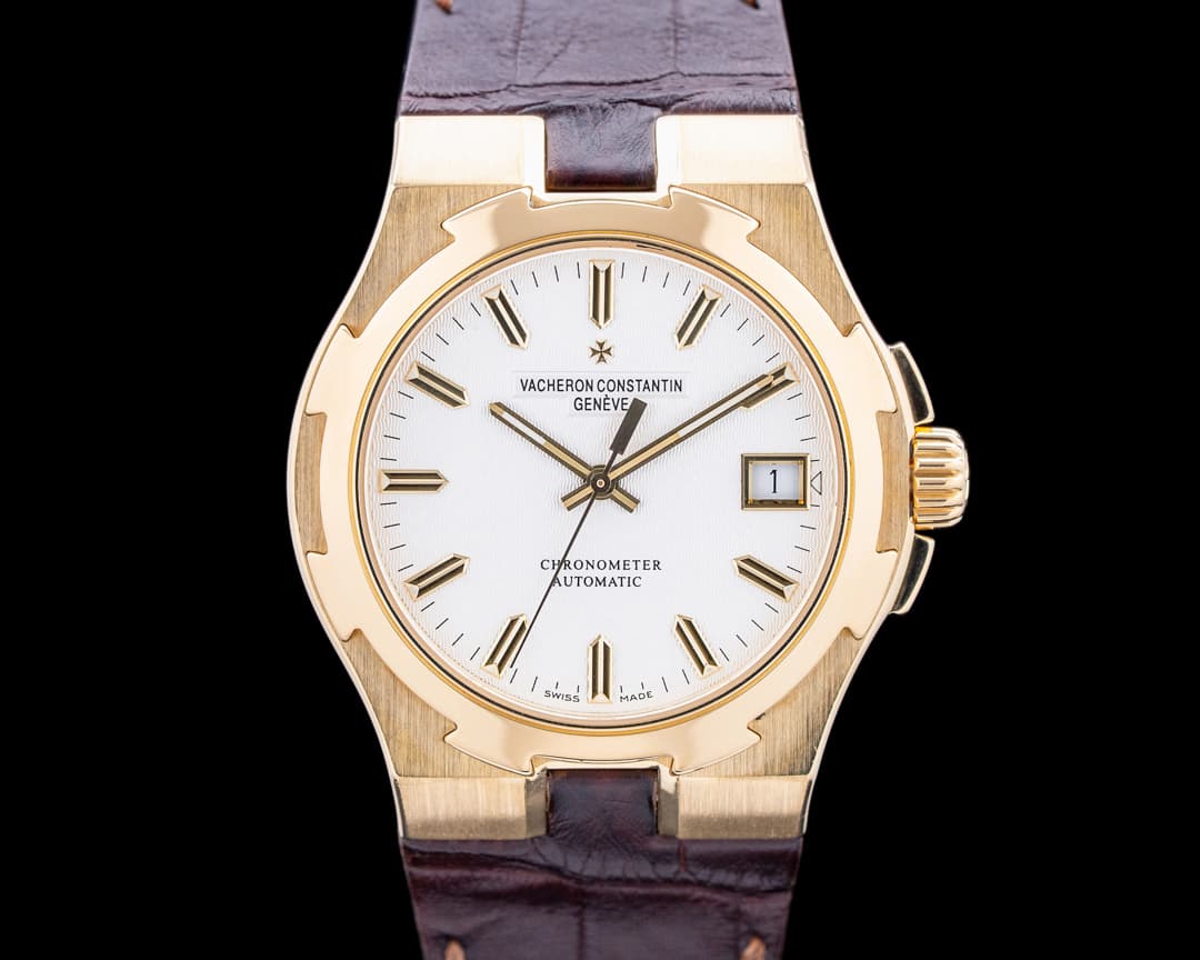 Vacheron Constantin 42042/000J Overseas 18K Yellow Gold White Dial
