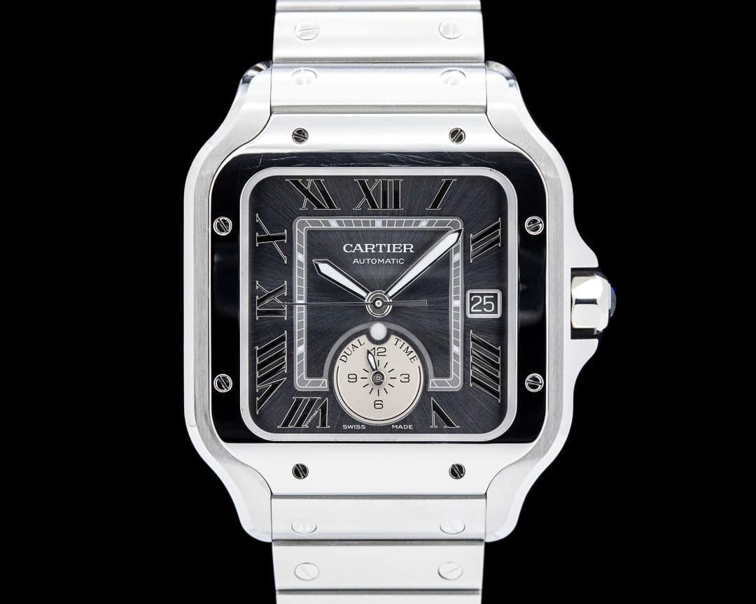 Cartier Santos De Cartier Dual Time SS Gray Dial 2026