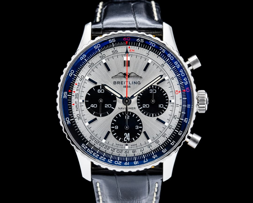 Breitling AB0138 Navitimer B01 Chronograph 43 SS Silver Dial
