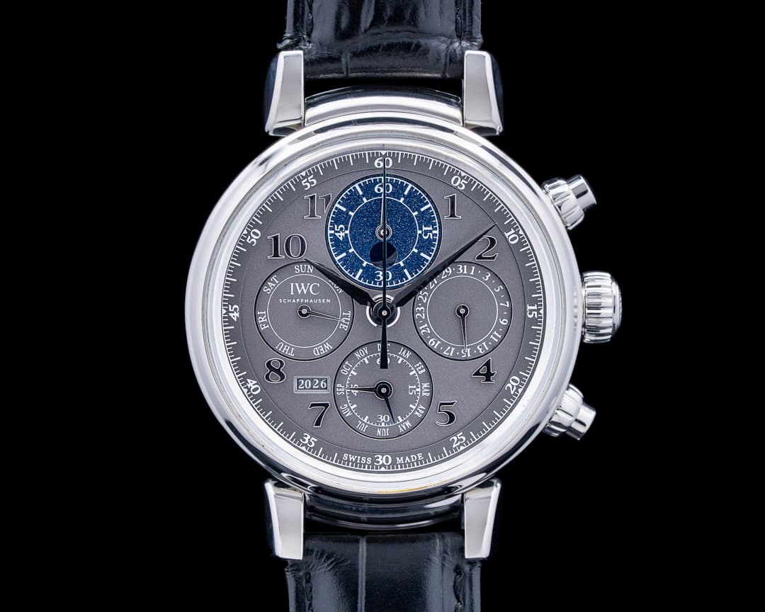 IWC IW392103 Da Vinci Perpetual Calendar Chronograph SS Gray Dial