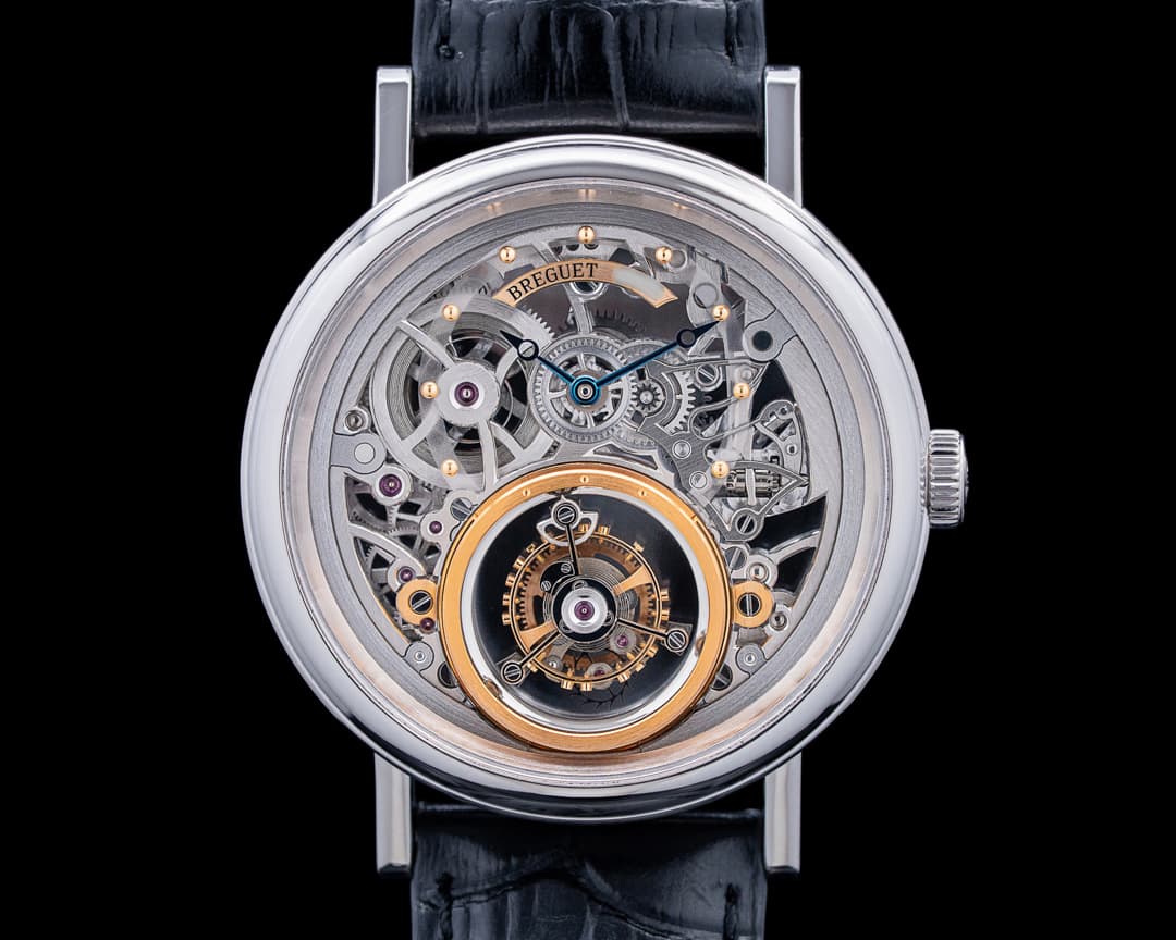 Breguet 5335PT Classique Tourbillon Messidor Platinum Skeleton Dial
