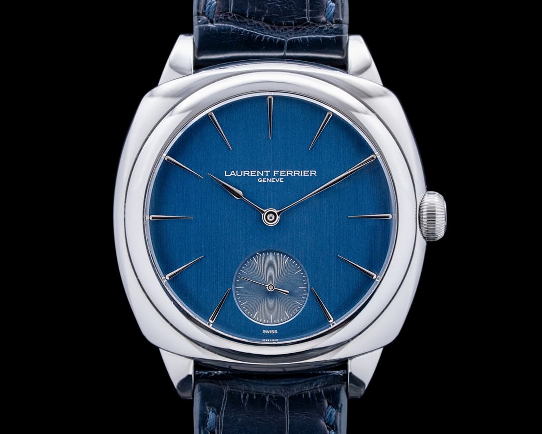 Laurent Ferrier Galet Micro Rotor Square SS Blue Dial