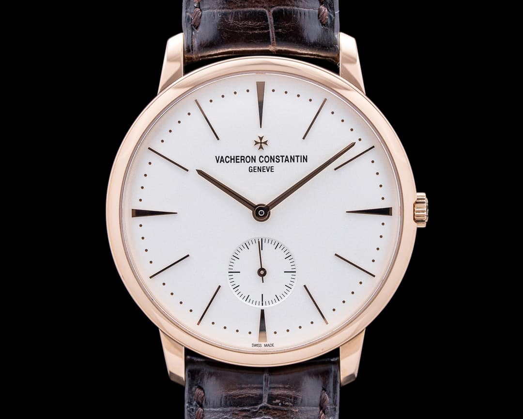Vacheron Constantin 1110U/000R Patrimony Manual-Winding 18K Rose Gold Silver Dial