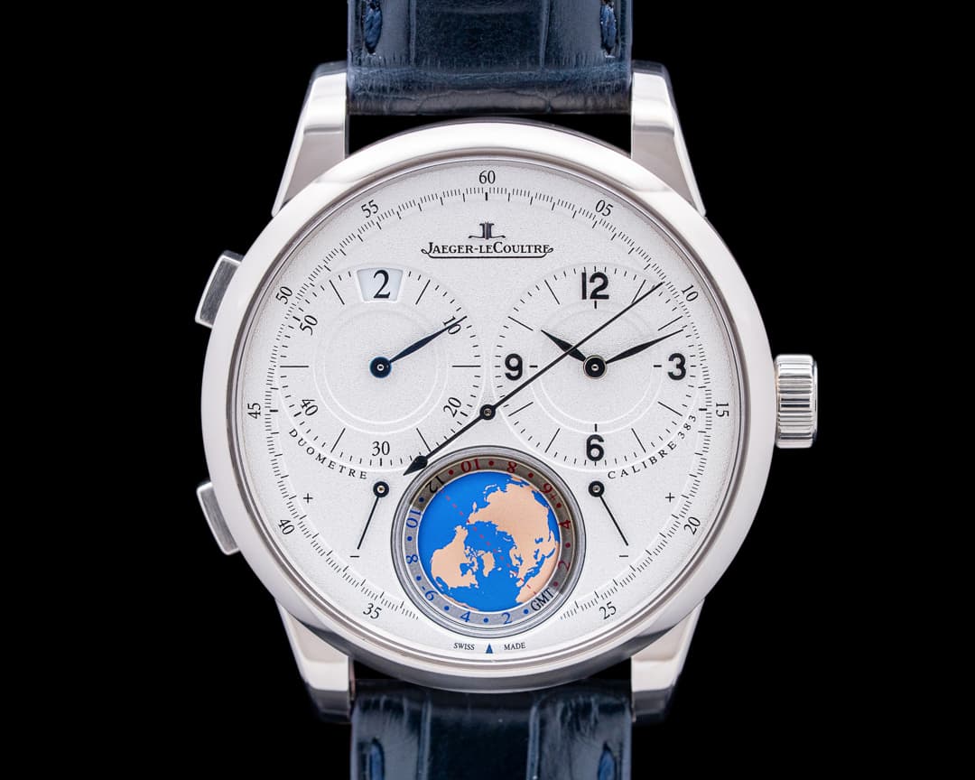 Jaeger-LeCoultre Duometre Unique Travel Time 18K White Gold Silver Dial LIMITED