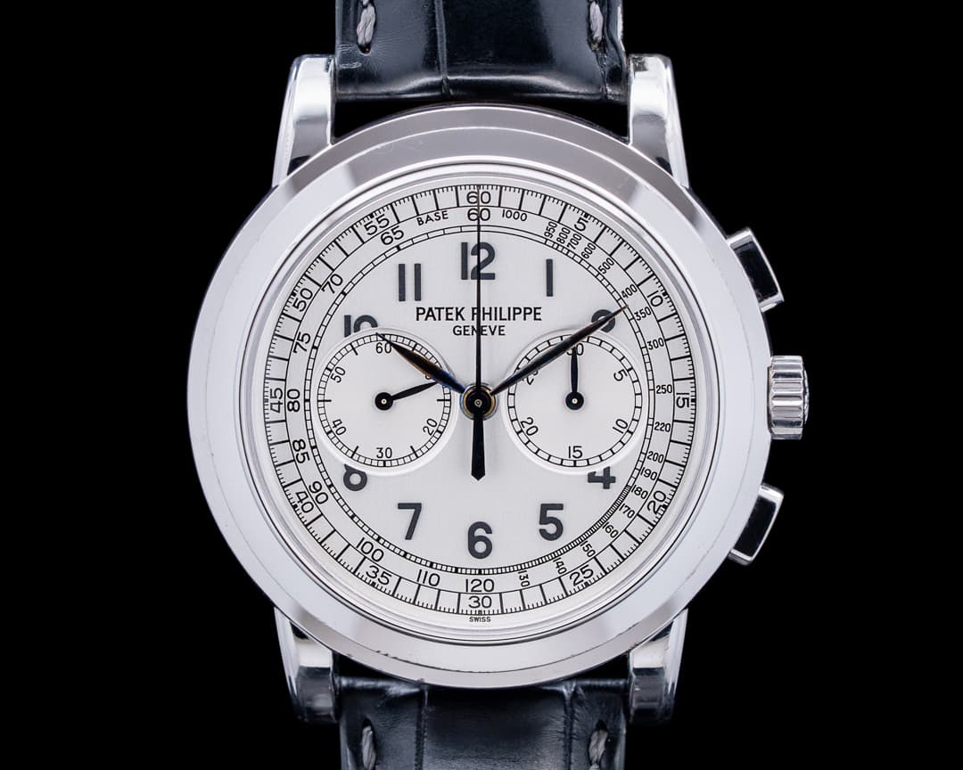 Patek Philippe 5070G Chronograph 18K White Gold Silver Dial