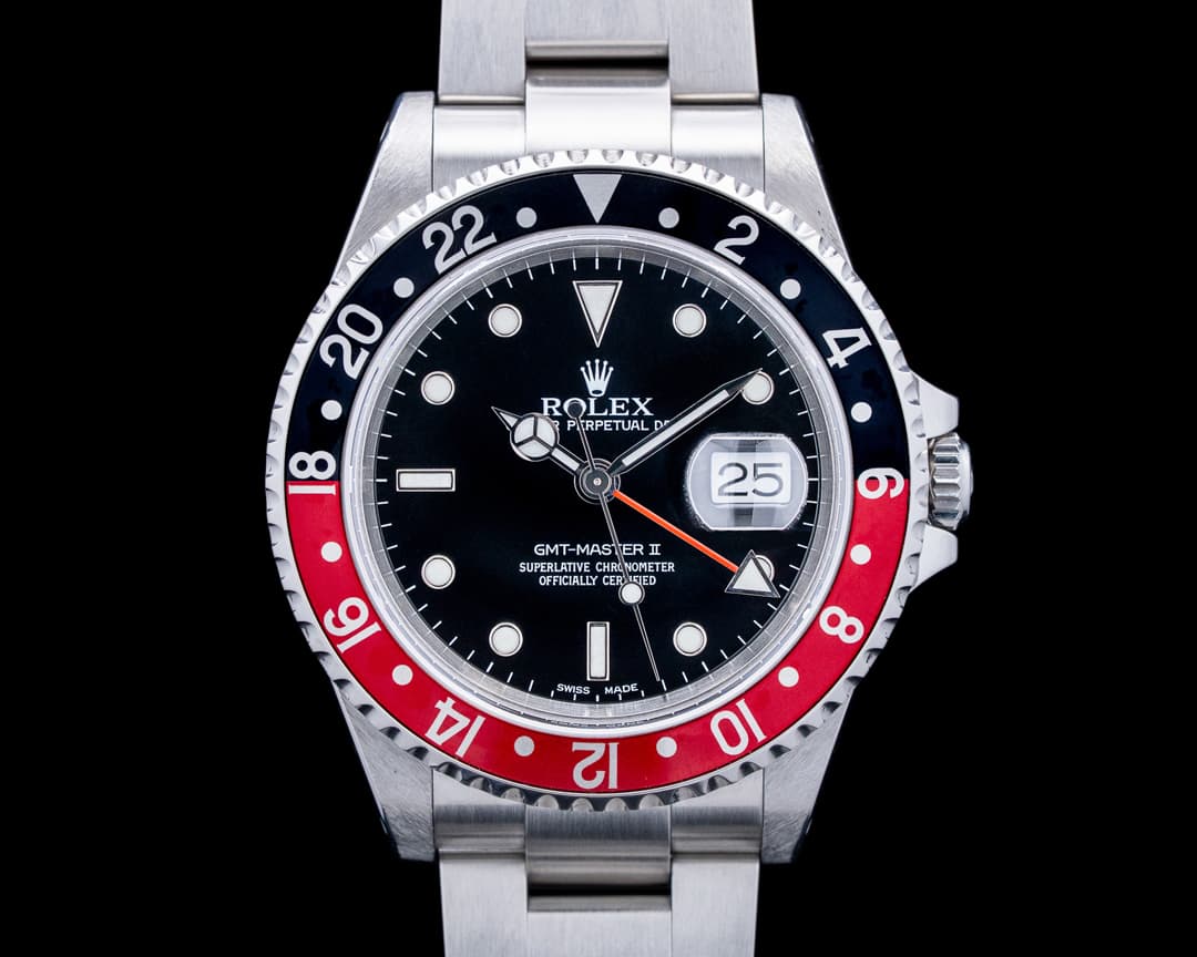 Rolex 16710 GMT-Master II "Coke" SS Black Dial