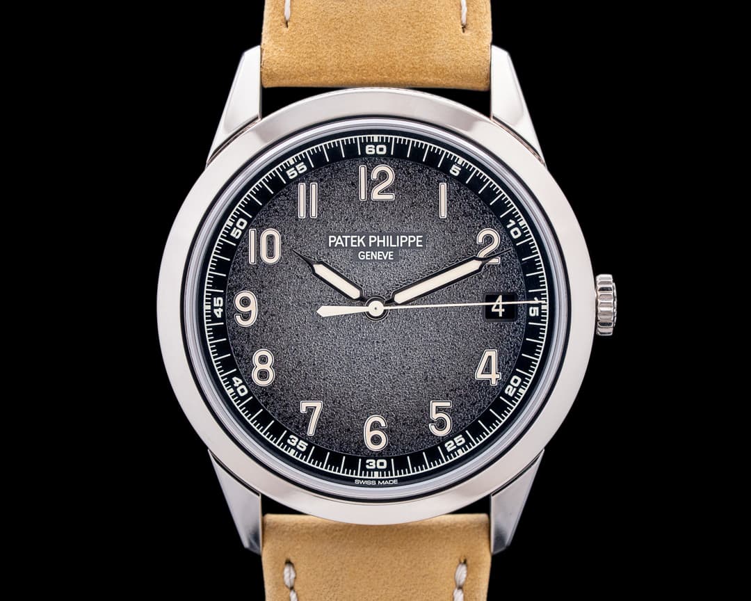 Patek Philippe 5226G Calatrava 18K White Gold Charcoal Gray Textured Dial