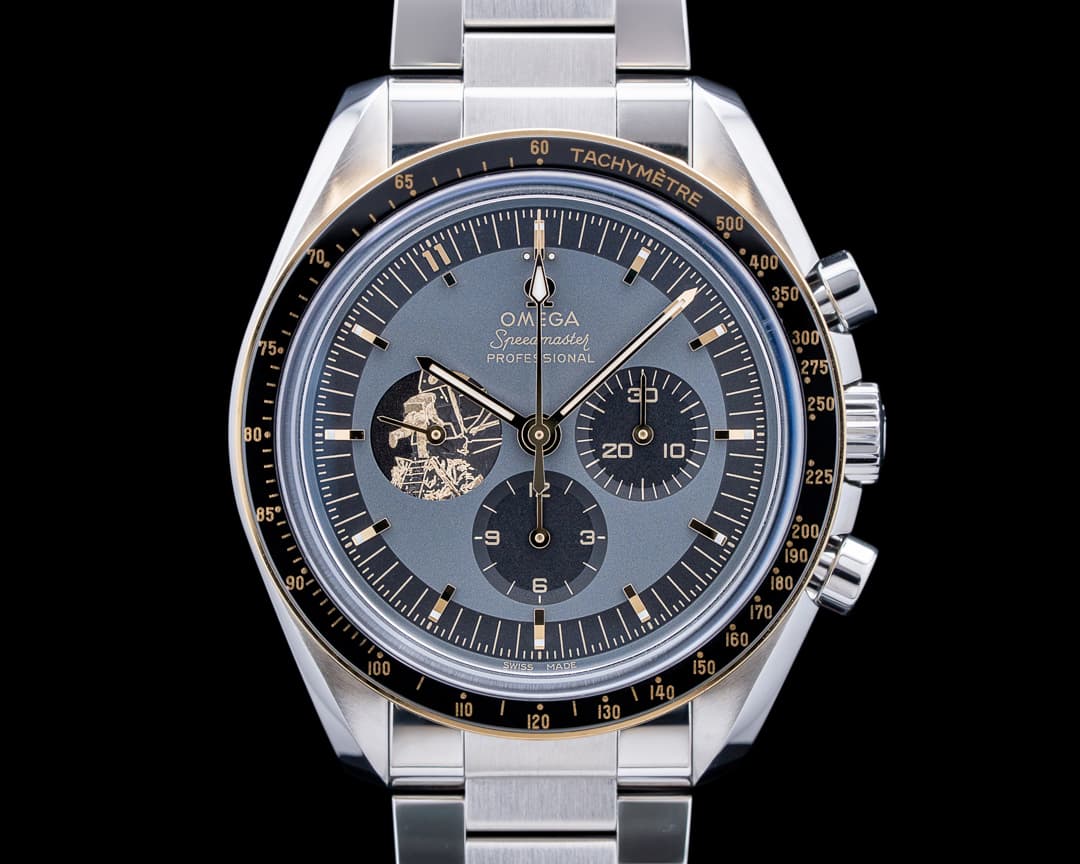 Omega Speedmaster Apollo 11 50th Anniversary SS / 18K YG Gray Dial LIMITED