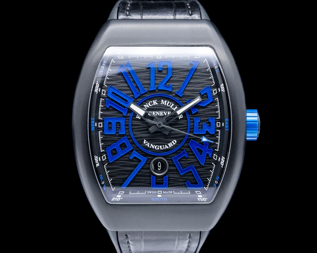 Franck Muller Vanguard Black Titanium Black Dial