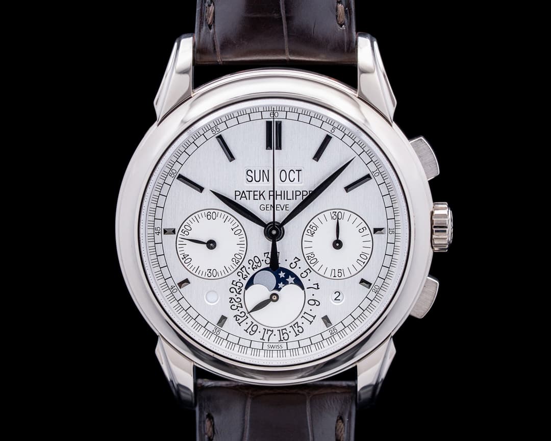 Patek Philippe 5270G Perpetual Calendar Chronograph 18K White Gold Silver Dial