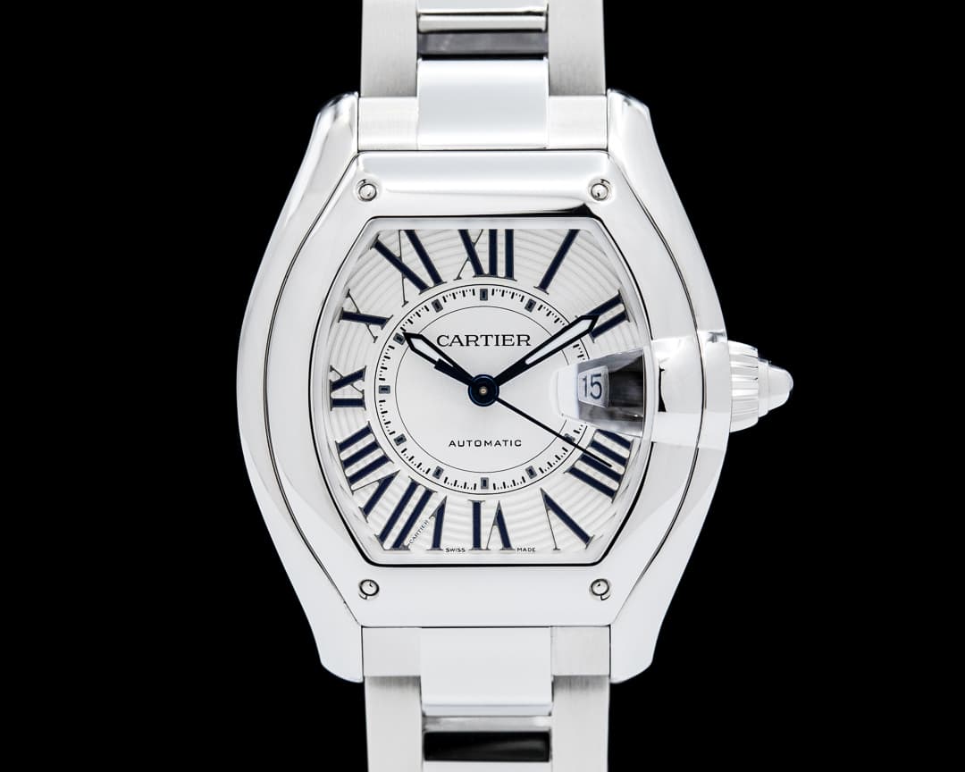Cartier WSRD0019 Roadster Medium SSs Silver Dial 2026