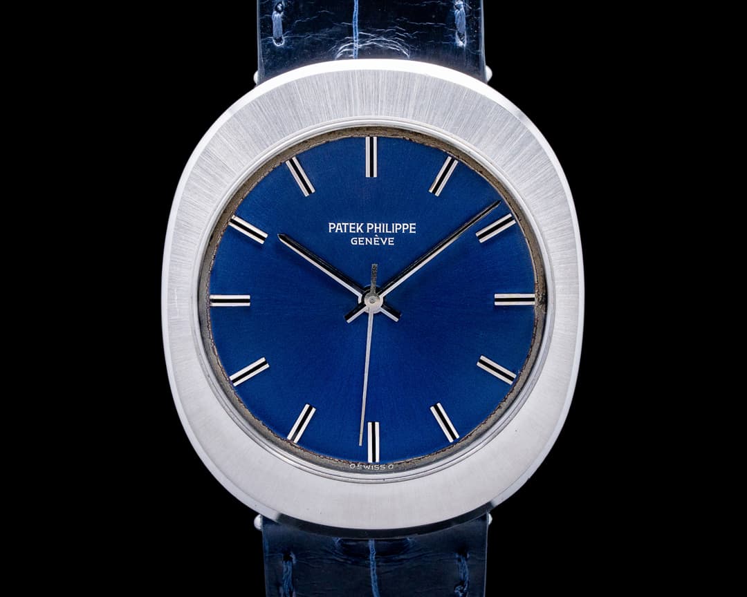 Patek Philippe 3580A Vintage Steel Jumbo UFO SS Blue Dial