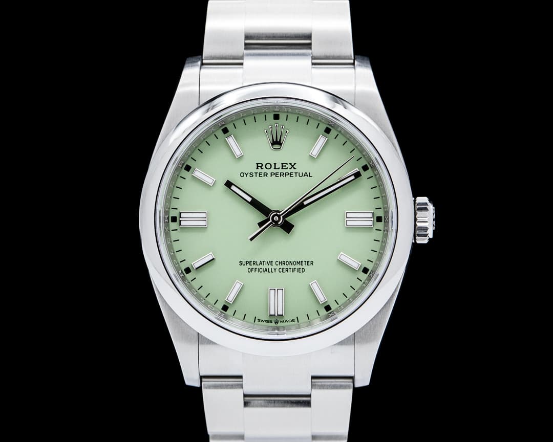 Rolex 126000 Oyster Perpetual SS Pistachio Green Dial 2026