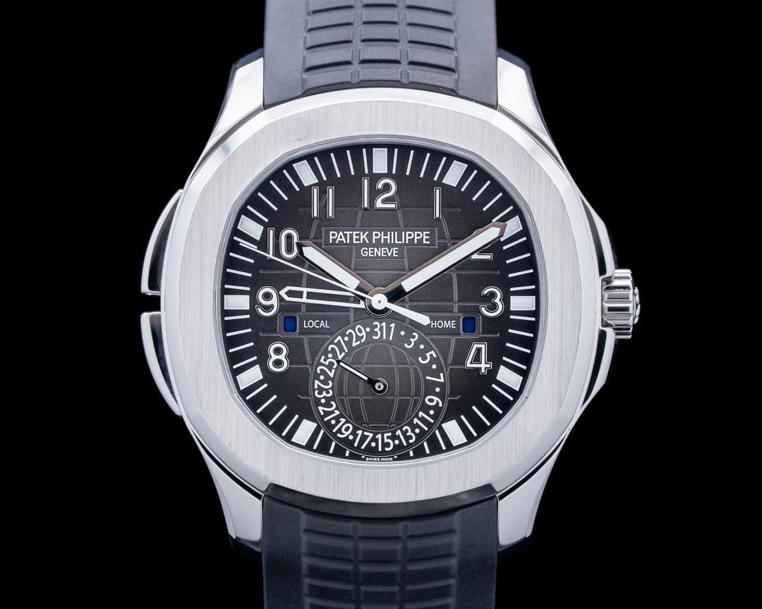 Patek Philippe 5164A Aquanaut Travel Time SS Black Dial
