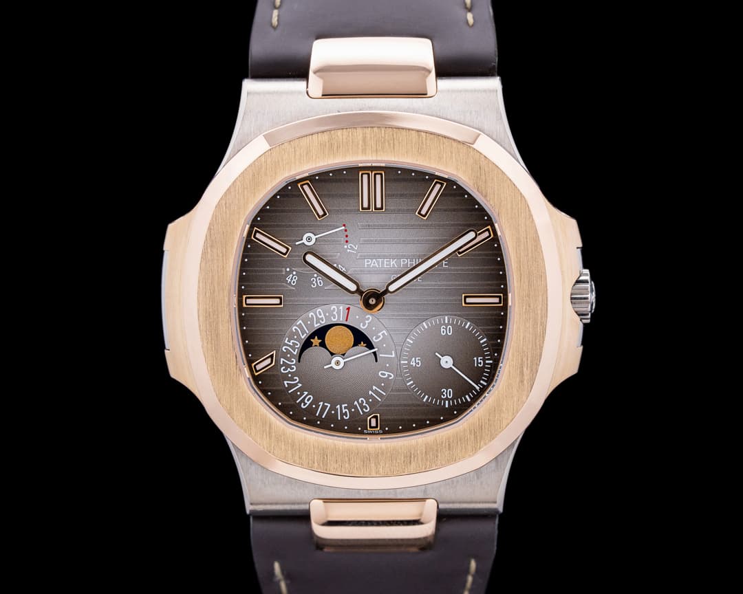 Patek Philippe 5712GR Nautilus 18K Rose Gold / 18K White Gold Brown Dial