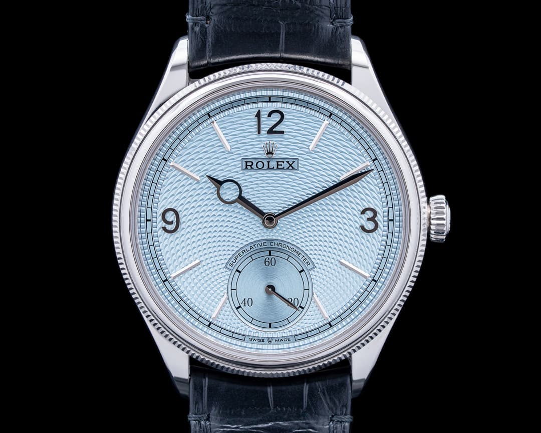 Rolex 52506 1908 Platinum Ice Blue Guilloche Dial 2026